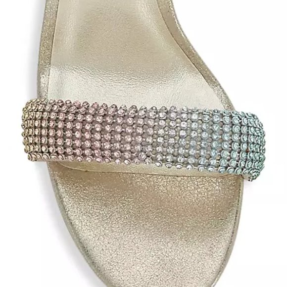 Loeffler Randall Shay Rhinestone Ankle-Strap Sandals - Picture 3 of 5